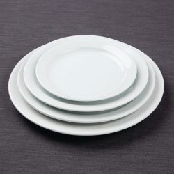 Olympia Athena Narrow Rimmed Plates 205mm/8