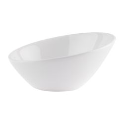 Olympia Lumina Oval Sloping Bowls White 148mm (6 pack)