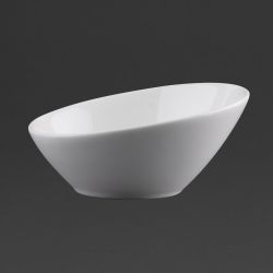 Olympia Lumina Oval Sloping Bowls White 148mm (6 pack)