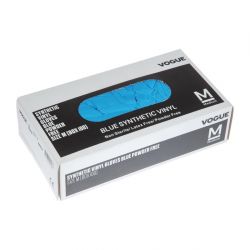 Hygiplas Powder-Free Vinyl Gloves Blue (Pack of 100)