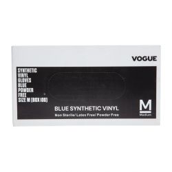 Hygiplas Powder-Free Vinyl Gloves Blue (Pack of 100)