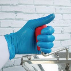 Hygiplas Powder-Free Vinyl Gloves Blue (Pack of 100)