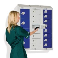 Elite Eight Door Personal Effects Lockers Grey