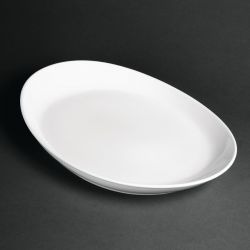 Royal Porcelain Classic White Oval Plates 340mm (12 pack)