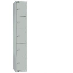 Elite Five Door 450mm Deep Lockers Grey