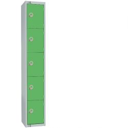 Elite Five Door 300mm Deep Lockers Green
