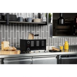 Rowlett Regent 4 Slot Toaster Jet Black with 2x Additional Elements
