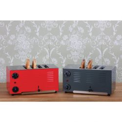 Rowlett Regent 4 Slot Toaster Traffic Red with 2x Additional Elements