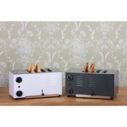 Rowlett Regent 4 Slot Toaster Quartz Grey with 2x Additional Elements