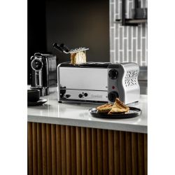 Rowlett Esprit 4 Slot Toaster Chrome w/2x Additional Elements & Sandwich Cage