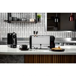 Rowlett Esprit 4 Slot Toaster Jet Black w/2x Additional Elements & Sandwich Cage