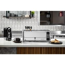 Rowlett Esprit 6 Slot Toaster Chrome w/2x Additional Elements & Sandwich Cage