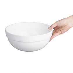 Nisbets Essentials Polypropylene White Mixing Bowl 3Ltr