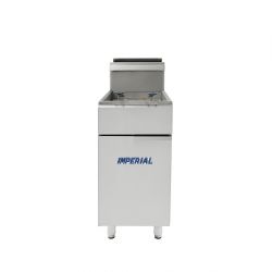 Imperial Single Tank Twin Basket Freestanding Gas Fryer IFS-40-OP