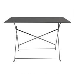 Bolero Perth Black Pavement Style Folding Table 1100x700mm