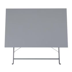 Bolero Perth Grey Pavement Style Folding Table 1100x700mm
