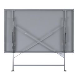 Bolero Perth Grey Pavement Style Folding Table 1100x700mm