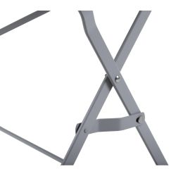 Bolero Perth Grey Pavement Style Folding Table 1100x700mm