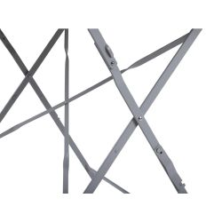 Bolero Perth Grey Pavement Style Folding Table 1100x700mm