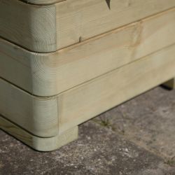 Rowlinson Marberry Layer Square Wooden Planter 50cm