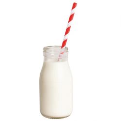 Olympia Glass Mini Milk Bottles 200ml (12 pack)