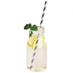 Olympia Glass Mini Milk Bottles 200ml (12 pack)
