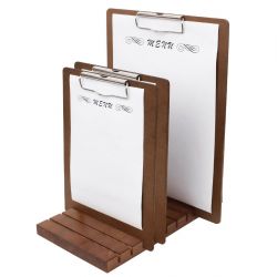 Olympia Wooden Menu Presentation Clipboard