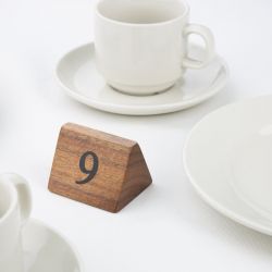 Olympia Acacia Table Number Signs Numbers 1-10 (Pack of 10)