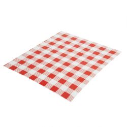 Greaseproof Paper Sheets Red Gingham (Pack of 200)