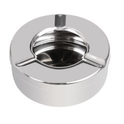 Olympia Stainless Steel Windproof Ashtray 90mm (6 pack)