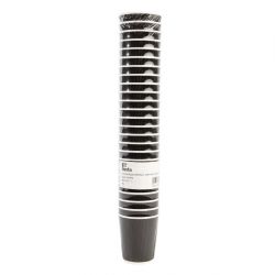 Fiesta Recyclable Coffee Cups Ripple Wall Black 225ml / 8oz (500 Pack)