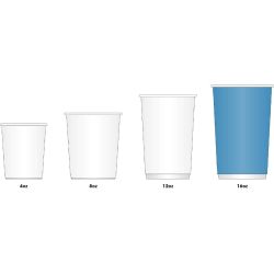 Fiesta Recyclable Single Wall Takeaway Coffee Cups Kraft 455ml / 16oz (50 Pack)