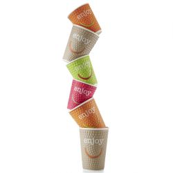 Huhtamaki Enjoy Double Wall Disposable Hot Cups 250ml (875 Pack)