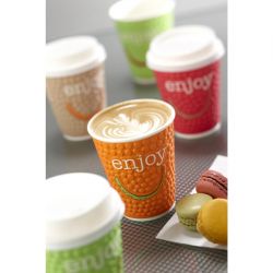 Huhtamaki Enjoy Double Wall Disposable Hot Cups 250ml (875 Pack)