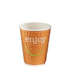 Huhtamaki Enjoy Double Wall Disposable Hot Cups 250ml (875 Pack)