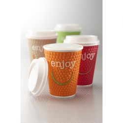 Huhtamaki Enjoy Double Wall Disposable Hot Cups 250ml (875 Pack)