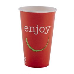 Huhtamaki Enjoy Paper Cold Cups 455ml / 16oz (1000 pack)