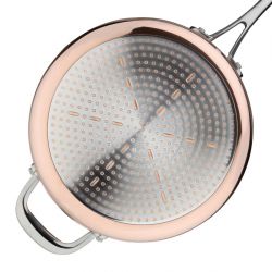 Vogue Copper Tri-Wall Saut Pan 24cm