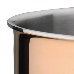 Vogue Copper Tri-Wall Saut Pan 24cm
