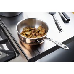 Vogue Copper Tri-Wall Flared Saut Pan 20cm