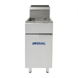 Imperial Single Tank Twin Basket Free Standing Gas Fryer IFS-40-OP