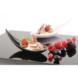 APS Zen Melamine Round Sloped Bowl Black 300ml