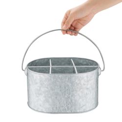 Olympia Galvanised Steel Table Tidy