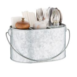 Olympia Galvanised Steel Table Tidy