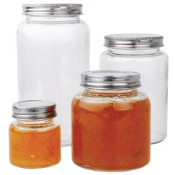 Vogue Glass Screw Top Preserving Jar