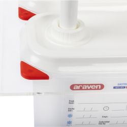 Araven Sauce Dispensers with Pump GN 1/9 Transparent 1.5Ltr (3 pack)