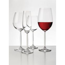 Olympia Chime Crystal Wine Glasses 620ml (6 pack)