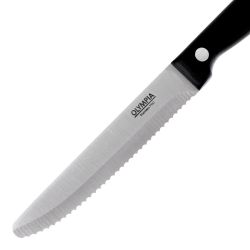 Olympia Rounded Steak Knives Black (12 pack)