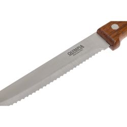 Olympia Rounded Steak Knives Wood (12 pack)