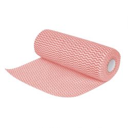 Jantex Non Woven Cloth Red (Roll of 100 Sheets) (Pack of 100)